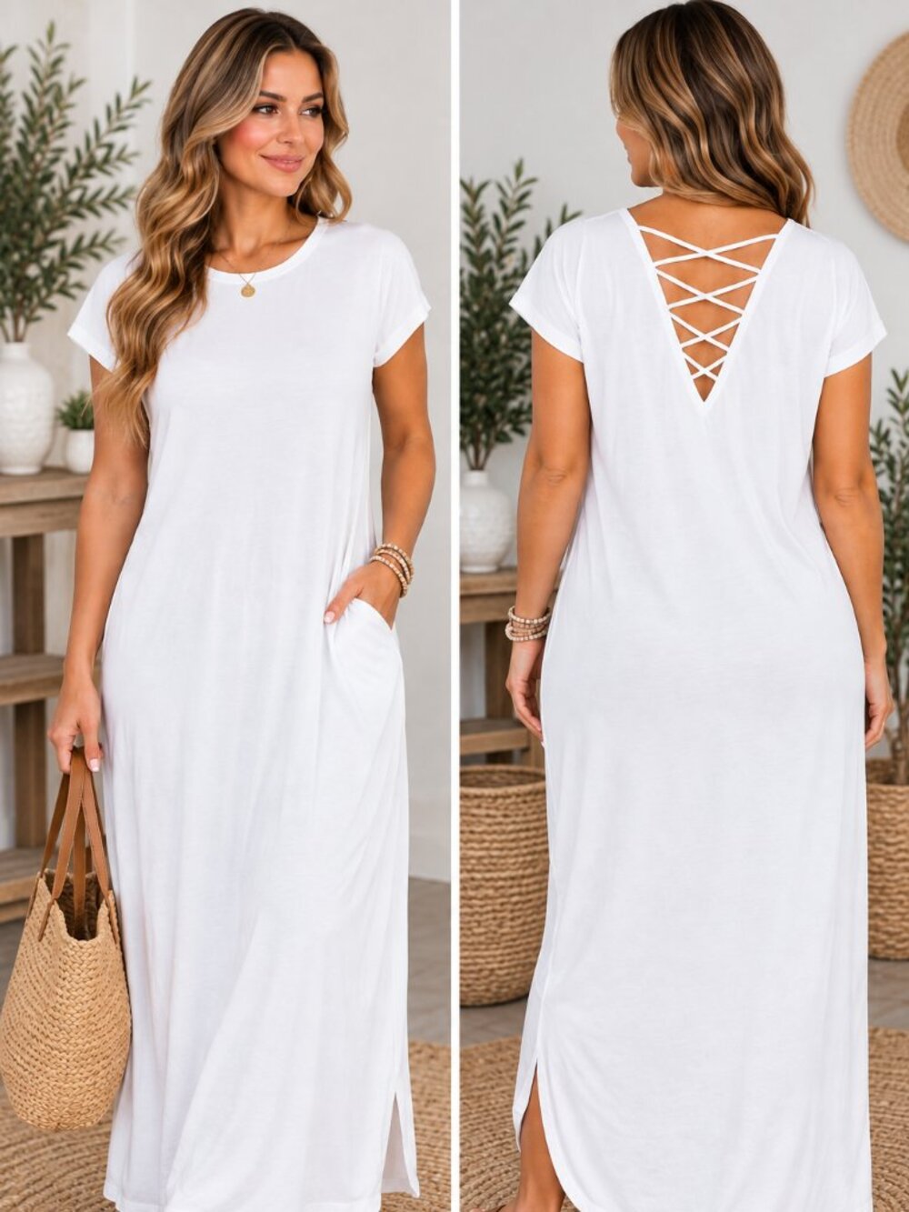 White Maxi Dress/Cover-up